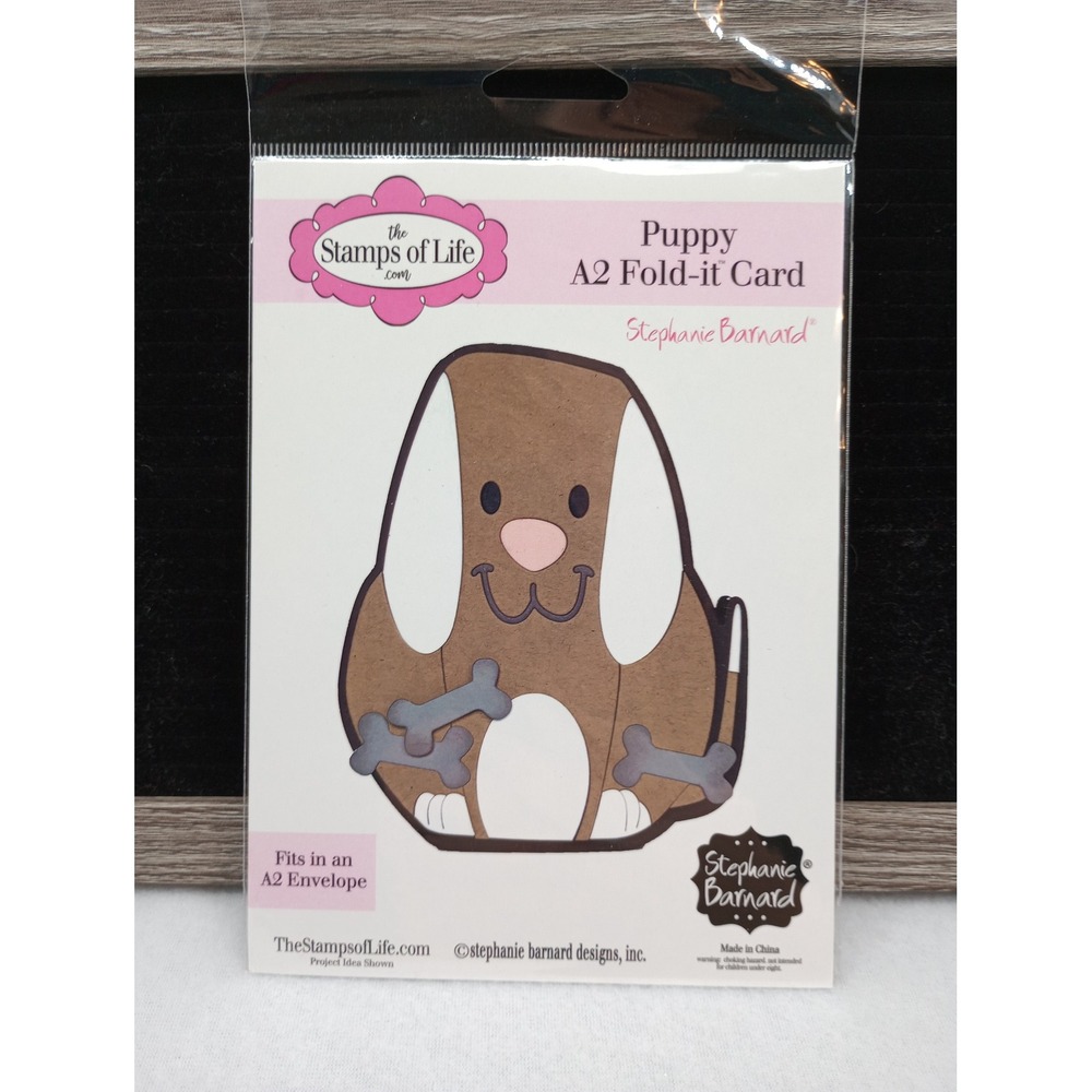 The Stamps of Life Puppy A2 Fold-it Card Die Set